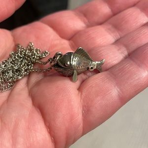 Sterling silver Jonah and the Whale charm